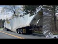 Tractor trailer hit a low bridge In Southern state Parkway NY