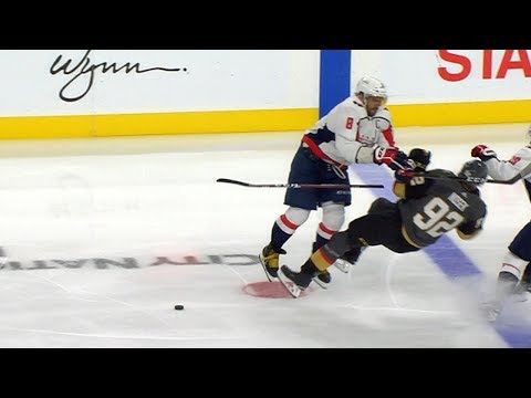 Ovechkin lays a huge hit on Thomas Nosek