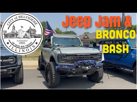 Belvidere Jeep Jam and Bronco Bash 2023 #bronco #broncosport #jeep  #jeepwrangler #jeepgladiator
