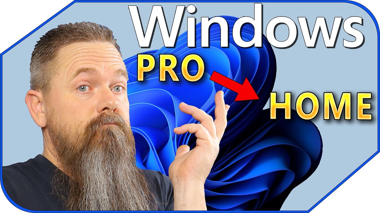 Понижение версии Windows Pro до Home.