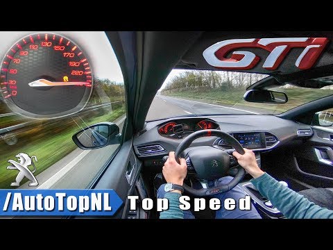 Peugeot 308 GTi ACCELERATION & TOP SPEED On AUTOBAHN By AutoTopNL