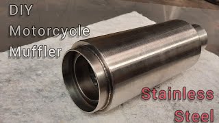 DIY Motorcycle Exhaust Muffler | Stainless Steel