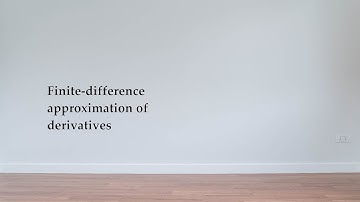 Finite difference approximation of derivatives
