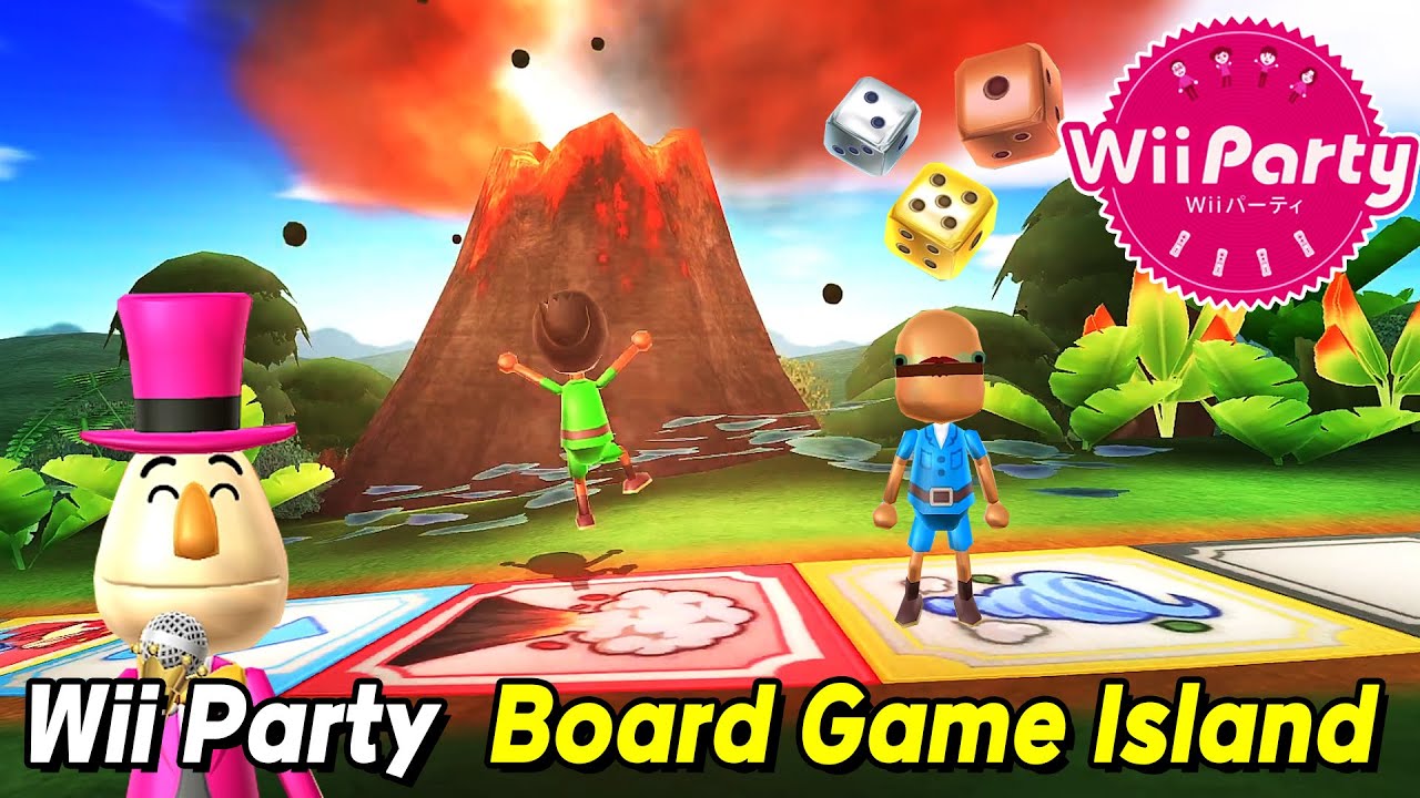 Wii Party Board Game Island Gameplay Beef Boss Vs Lucia Vs Sakura Vs Emma Master Com Wii파티