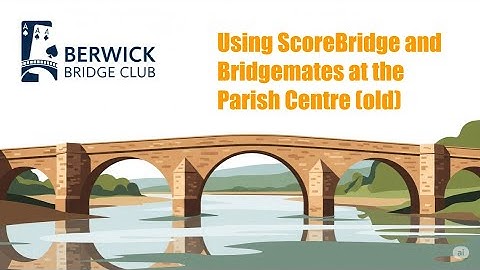 Using ScoreBridge and Bridgemates at the Parish Centre (old)