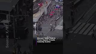 Watch: Moment Shots Were Fired In Times Square | #shorts