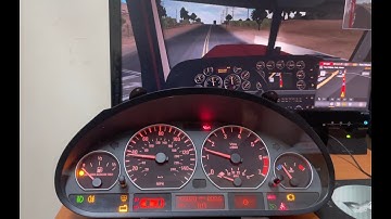BMW E46 instrument cluster connected to SimHub - CAN Bus#arduino #simracing #bmw #automobile
