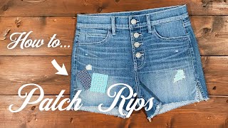 DIY Vintage Jean Patch VLOG Tutorial - Pink Heels Pink Truck