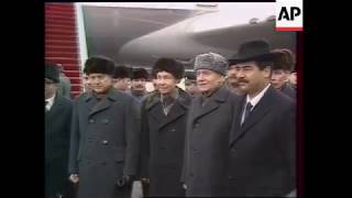 الرئيس العراقي صدام حسين يزور الاتحاد السوفيتي عام 1986