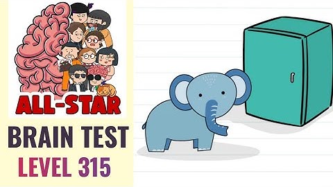 Brain Test All Star Level 315 | Put the elephant into the fridge | Walkthrough
