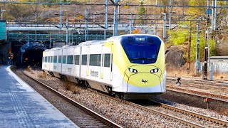 Tåg på Solna Station | X60 Pendeltåg, Rc6, Arlanda Express mm.