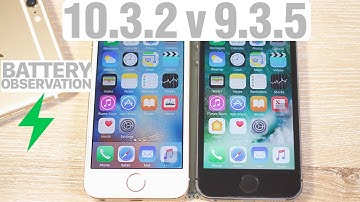 iOS 10.3.2 vs. iOS 9.3.5 Speed Test + Benchmark + Battery Life! Is iOS 10.3.2 Fast?  #iOS1032 #iOS