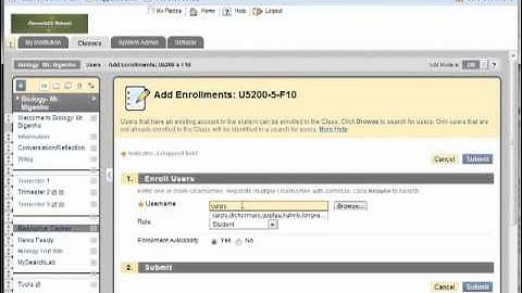 Updating roster in Blackboard