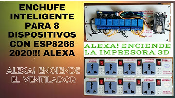 ENCHUFE INTELIGENTE PARA 8 DISPOSITIVOS CON ESP8266 2020 ALEXA