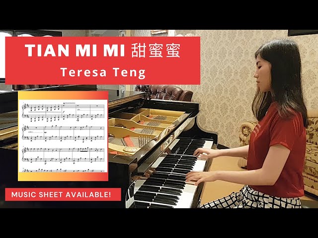 Tian Mi Mi 甜蜜蜜 (Teresa Teng) - Piano cover [Music Sheet Available] by Elizabeth Heryawan class=