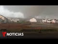 Un potente tornado deja devastación en la carretera Interestatal 65 | Noticias Telemundo