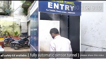 sanitizer tunnel fully automatic sensor smart tunnel