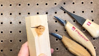 Eye carving How to using basswoodwhittling