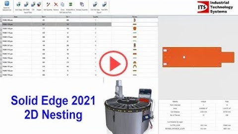 Solid Edge 2021 - 2D Nesting