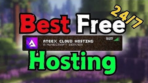 Create Your Free Minecraft Server using ateex.cloud, Free 24/7 Minecraft Server Hosting.