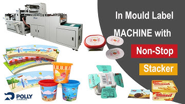 2022 latest Non-stop auto stacker for IML finishing, rotary die-cutting of IML(In mold label)