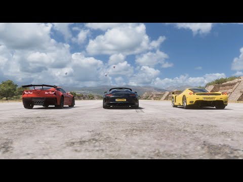 Forza Horizon 5 Drag Race - Porsche 911 GT2RS Speedster vs Corvette C7 ZR1 vs Ferrari Enzo