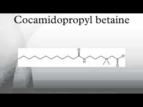 Video: Cocamidopropyl Betaine: Biverkningar Av Den Personliga Vårdingrediensen