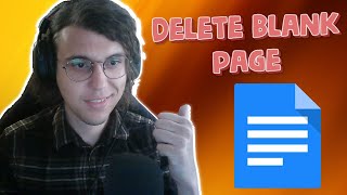 How To Delete A Blank Page In Google Docs