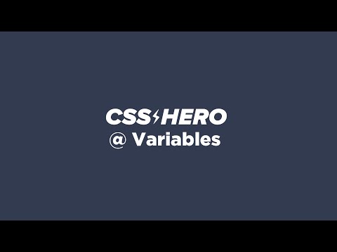 CSS Hero V4 - How to use Variables on CSS Hero WordPress plugin