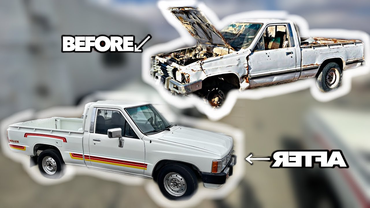 من خردة إلى هايلكس 84 /From Wreckage to SEMA Show Truck / Amazing Transformation