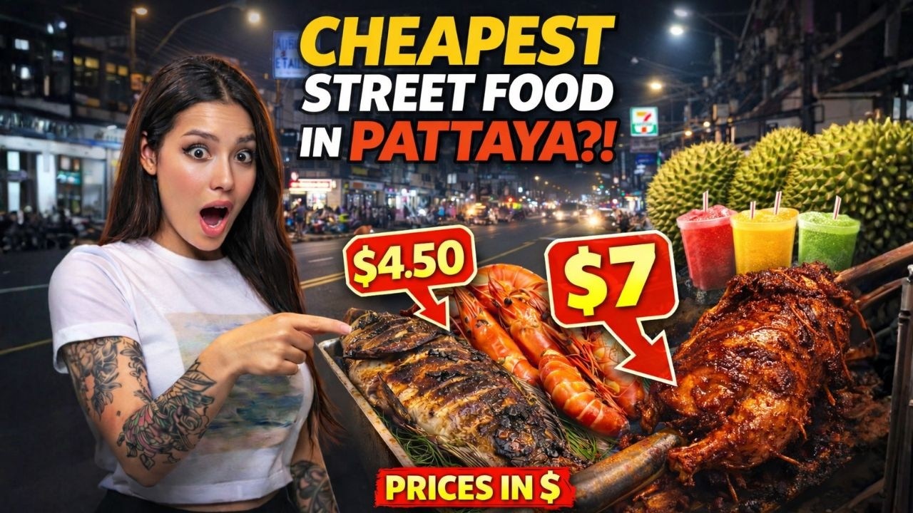 I FOUND THE CHEAPEST STREET FOOD IN PATTAYA 🇹🇭 Prices Will Shock You!