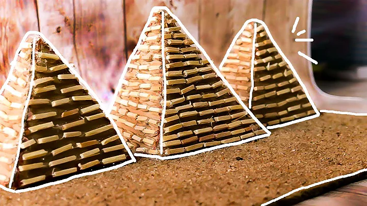 Easy monuments making with waste materials | school projects | pyramid monument| kids crafts |