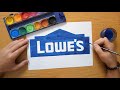 How to draw the LOWE&#39;S logo