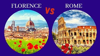 Florence and Rome are contrasted in this travel Vlog: Florence vs Rome