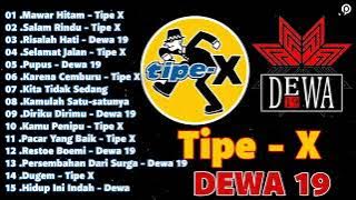 TIPE X - DEWA | KOMPILASI TERBAIK ROCK BAND INDONESIA HITS 90AN