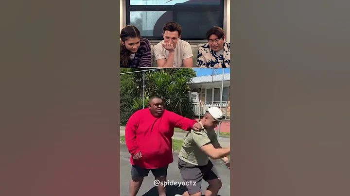 Tom Holland react try to laugh part 23 #tomholland #trynottolaugh #funny #reaction