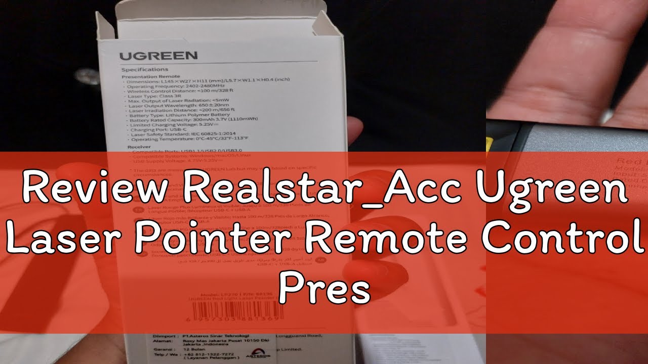Review Realstar_Acc Ugreen Laser Pointer Remote Control Presentasi ...