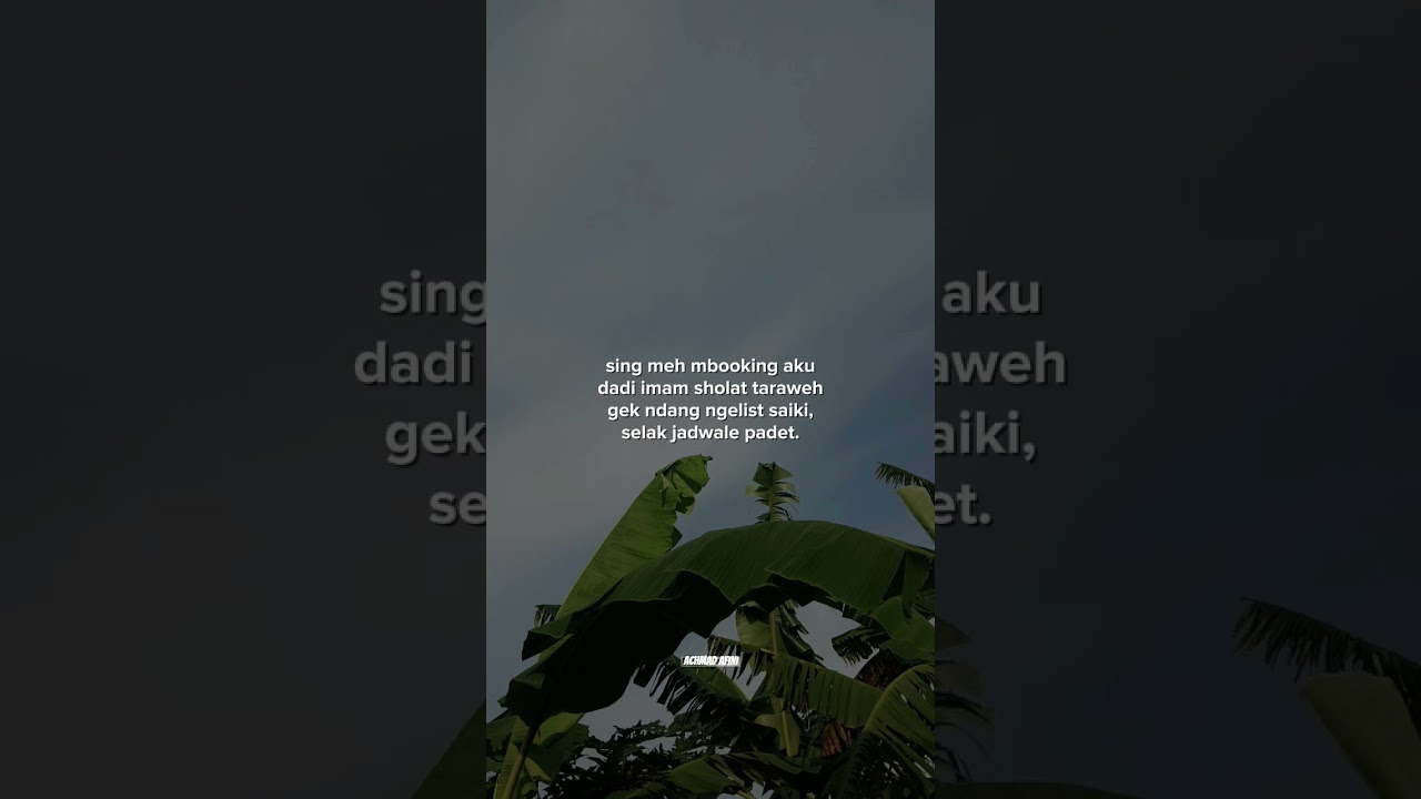 Ndang ayo selak gak uman jadwal 😁 