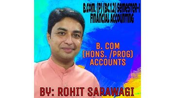 DU SOL AND NCWEB B.COM SEMESTER-1 ACCOUNT ASSIGNMENT SOLUTION