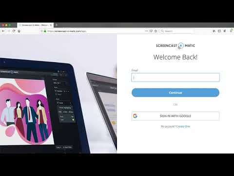 Login to Screencast-o-matic