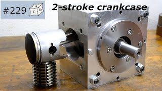 2-stroke crankcase with ball bearings. Easy to manufacture at home.