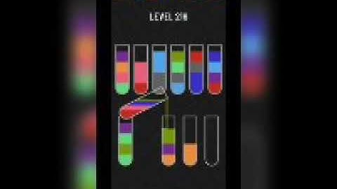 Water sort puzzle level 216