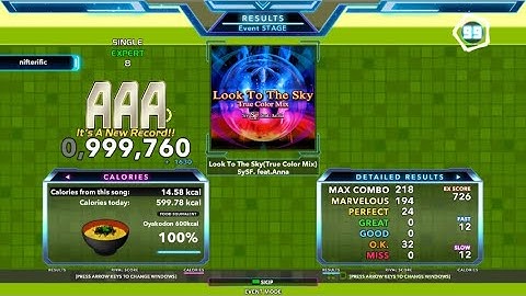 Look To The Sky(True Color Mix) (ESP-8) PFC 24p (StepMania, Judge 6)
