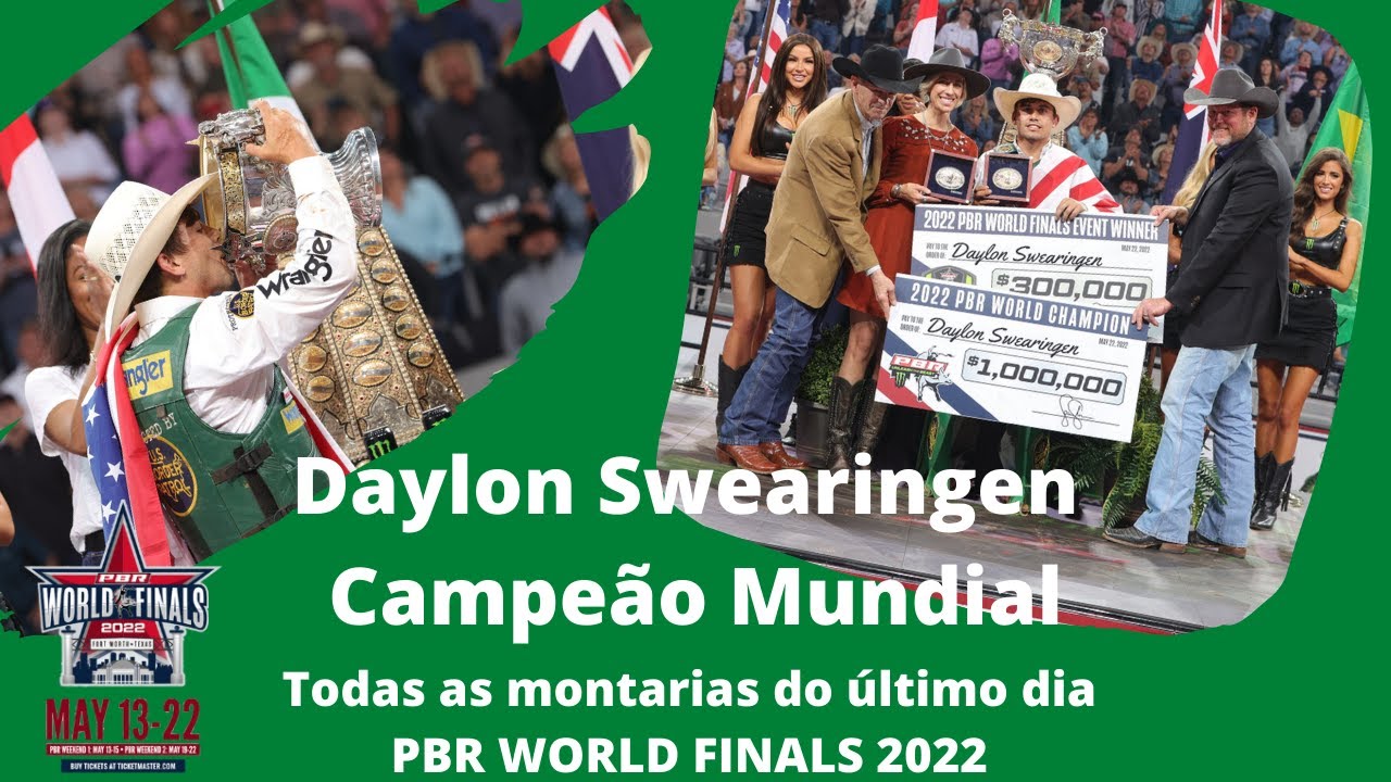 Daylon Swearingen Campeão Mundial - Todas as montarias do último
