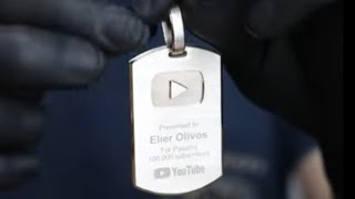 &quot;YouTube 100k subscribers award medallion&quot;