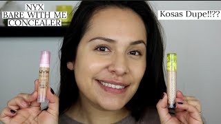 NYX Bare With Me Concealer Serum in shade Golden - Review | Kosas Dupe!!! l