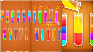 Water Sort Puzzle Gameplay 10, Android Games ios Walkthrough Simulator Think Brain