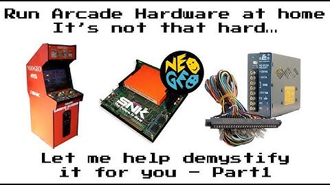 Running Neo Geo Arcade Hardware in your Arcade1up / Arcade Cabinet - Part 1