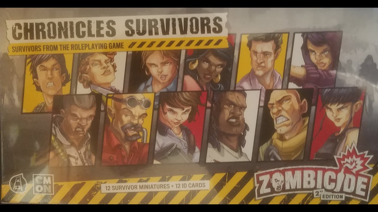 Asmodee Zombicide 2E Chronicles Survivor Set Board Game Orange