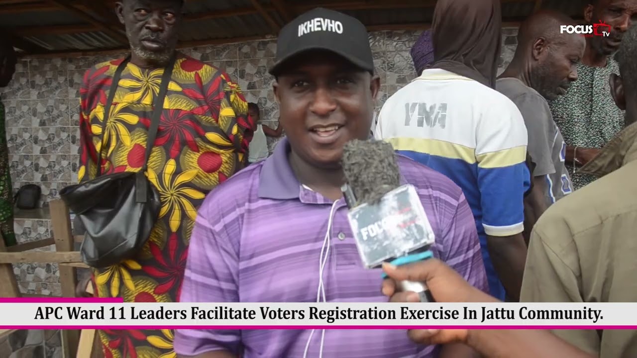 APC Ward 11 Leaders facilitate voters registration exercise in Jattu community. 🗳️ 